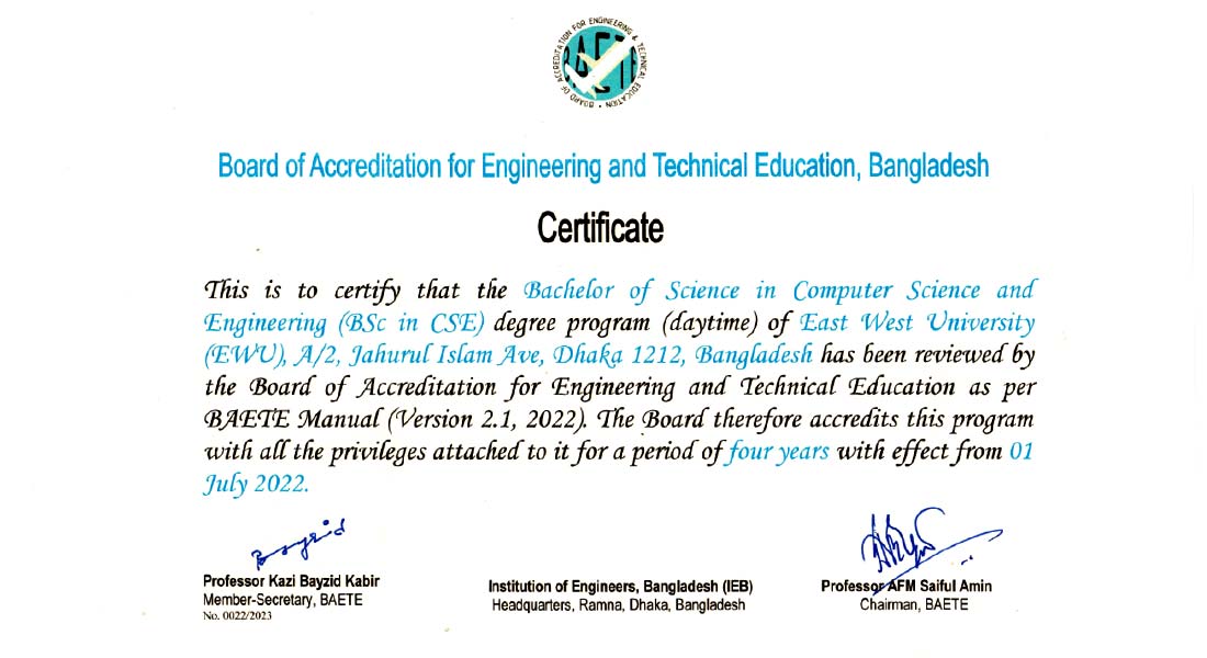 The Board of Accreditation for Engineering and Tec...