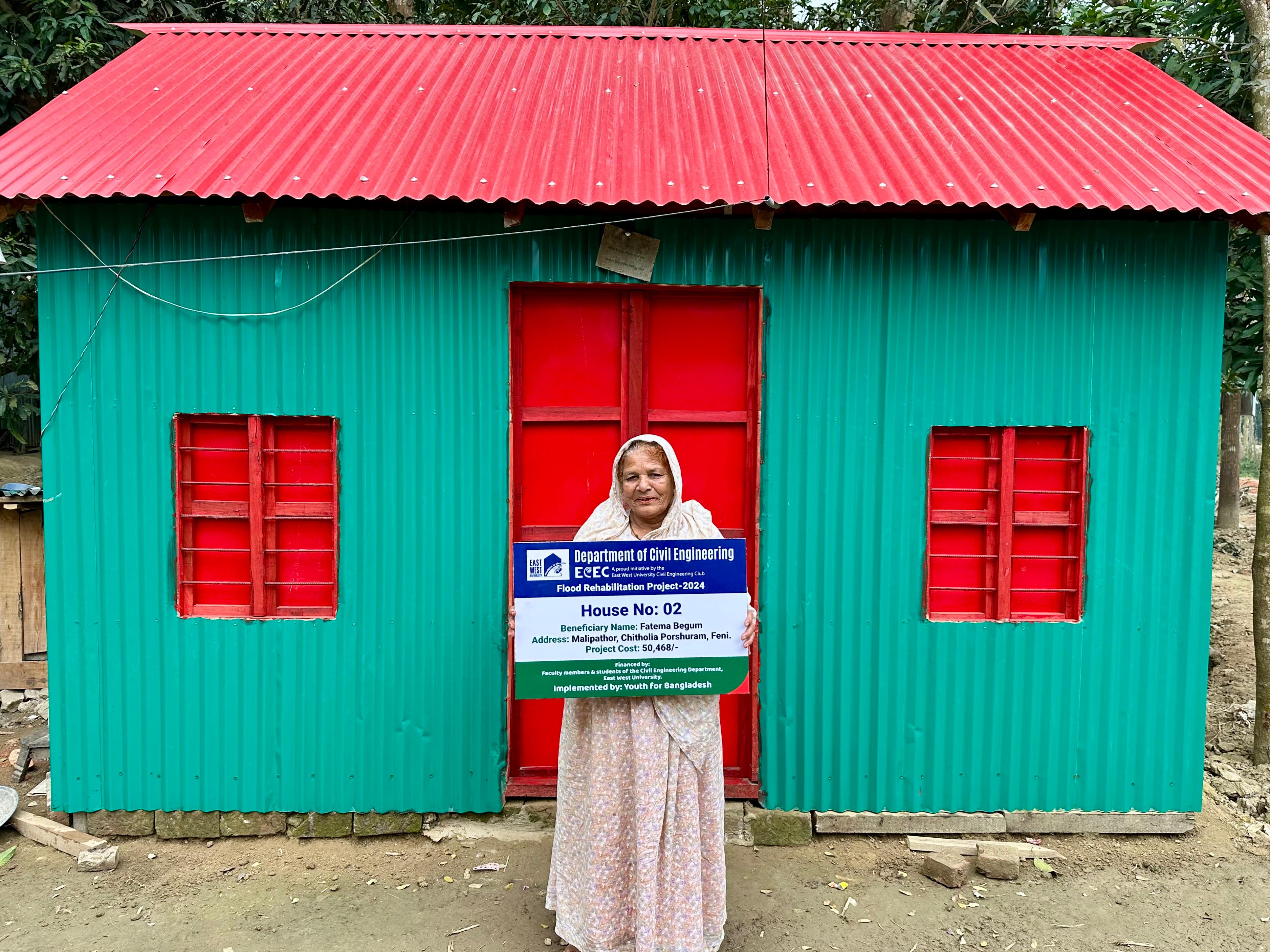 EWU Civil Engineering Club funded houses for flood