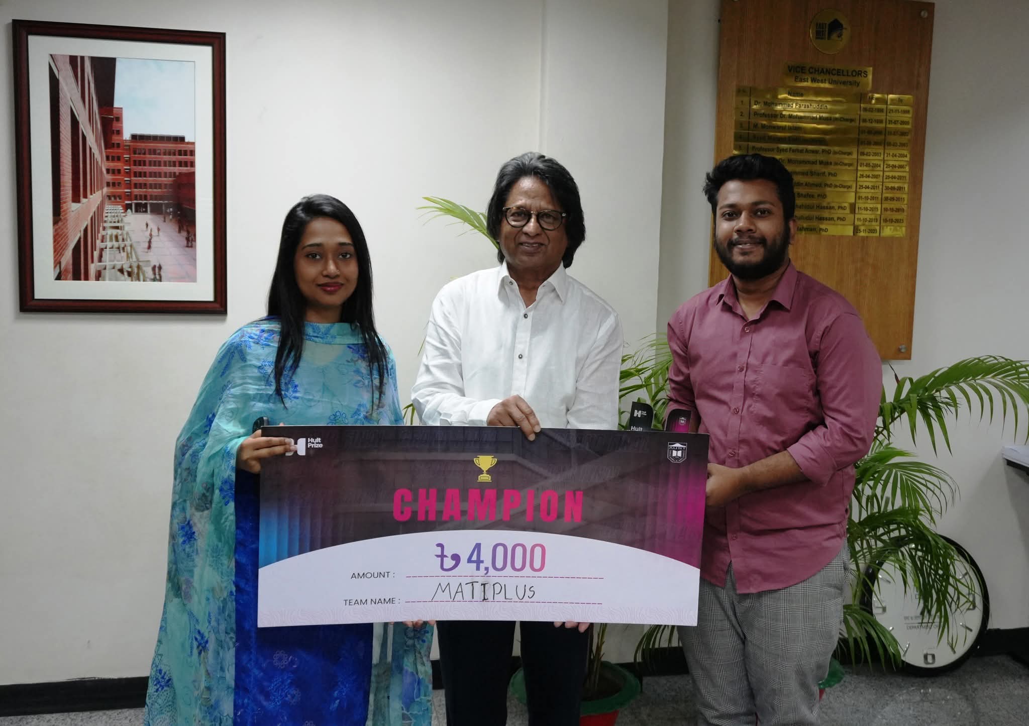 Team MATIPLUS Wins the HULT Prize; An Exciting Col