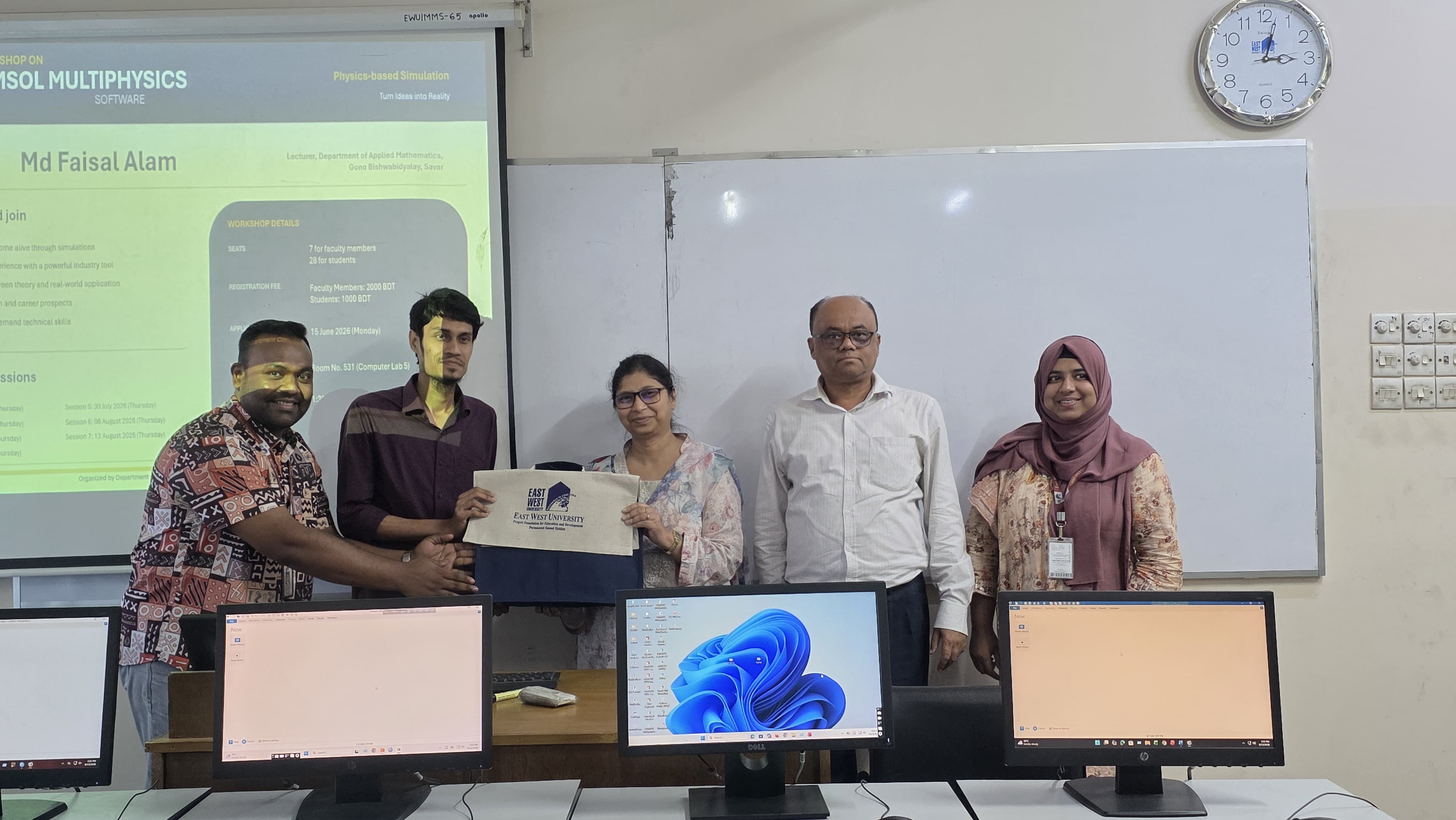 Department of MDS Organizes COMSOL Multiphysics Wo